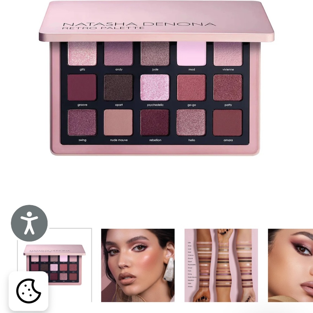 Natasha Denona Retro Palette - Rich Pinks and Purples